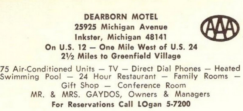 Clock Restaurant - Inkster - 26015 Or 25945 Michigan Ave Postcard 2